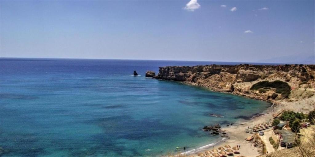 Villa George Sea View With Pool - Triopetra Eksteriør billede